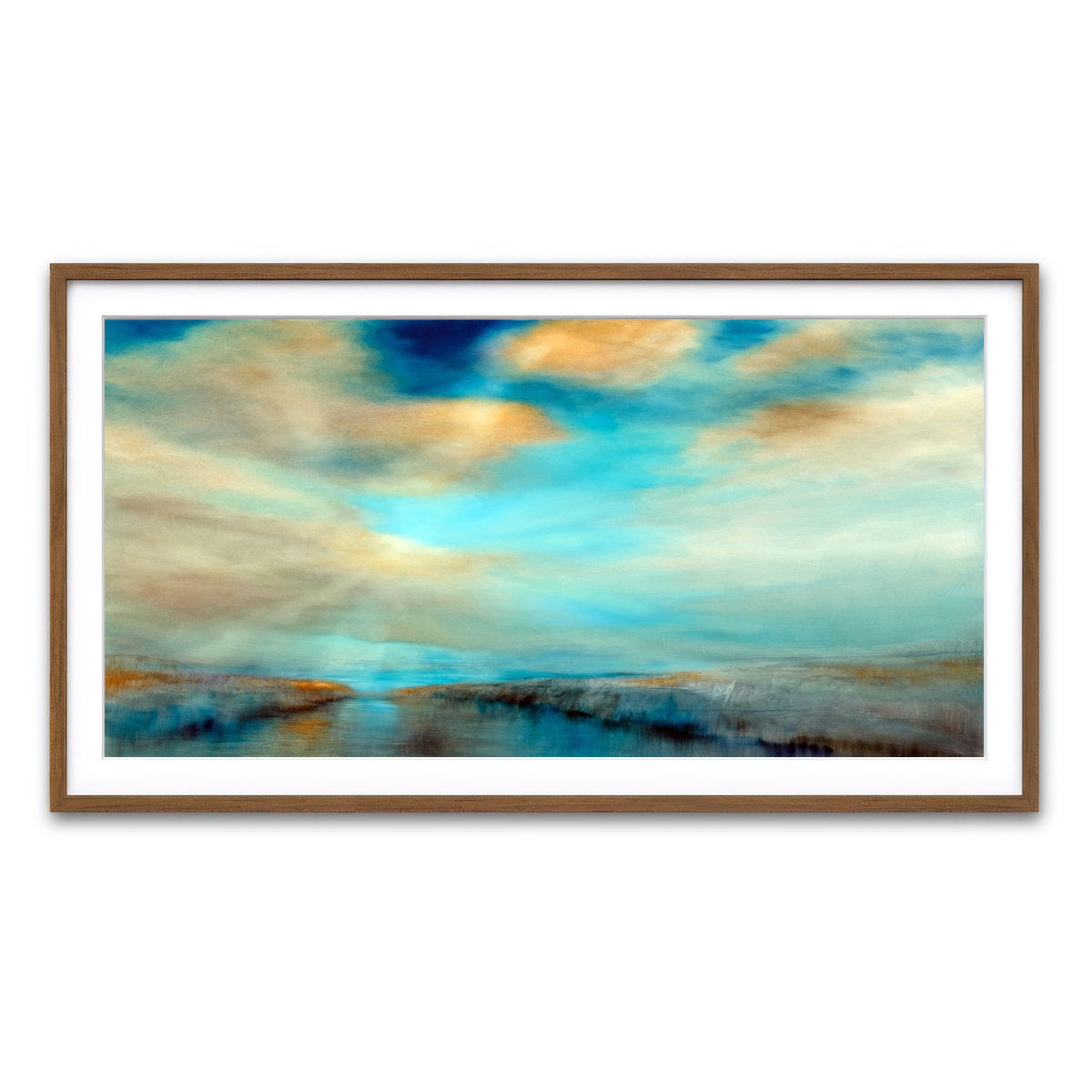 Framed Print 2x1 Walnut