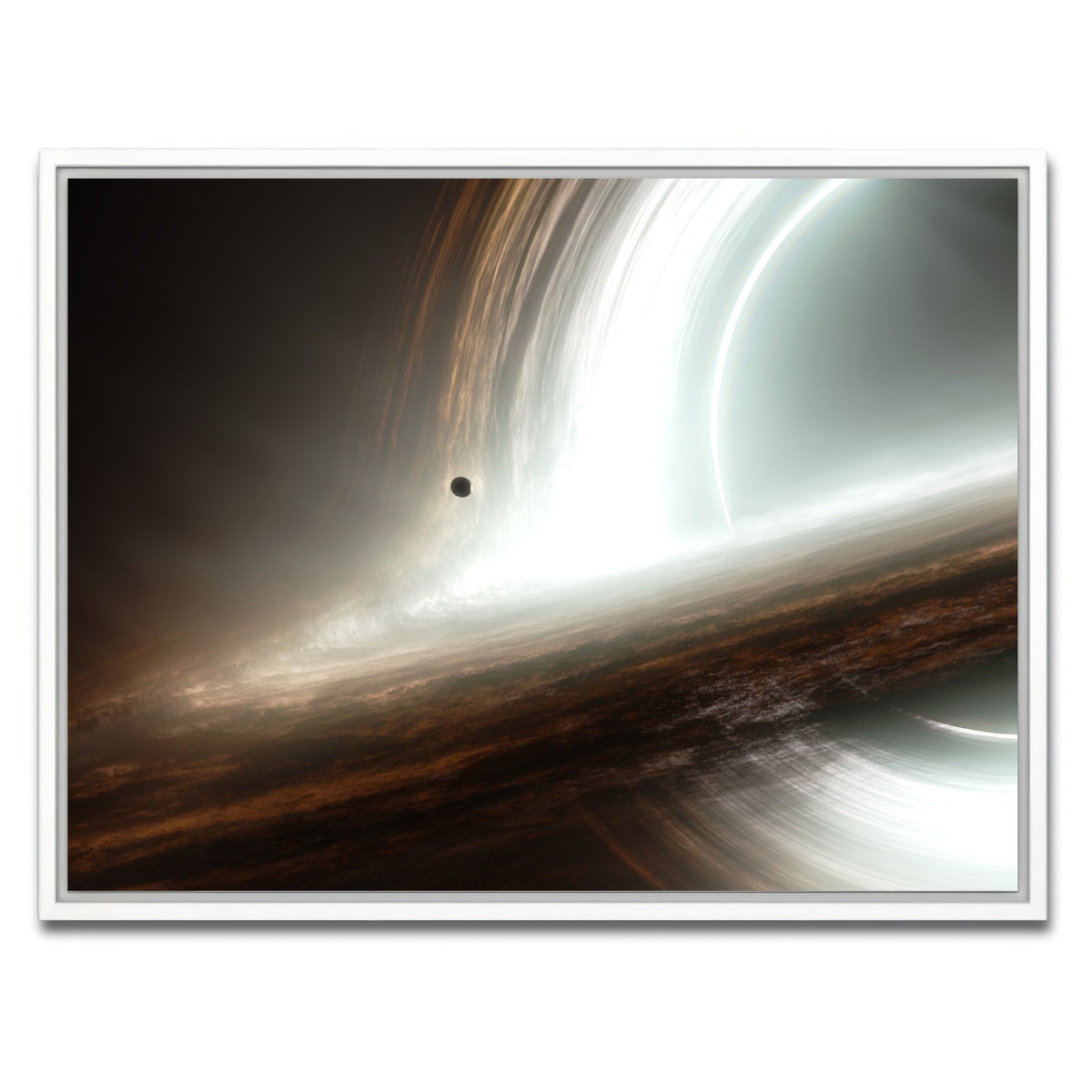 AUTO-MOCKUP WHITE | interstellar gargantua | 1 Piece | White Frame | group=4x3