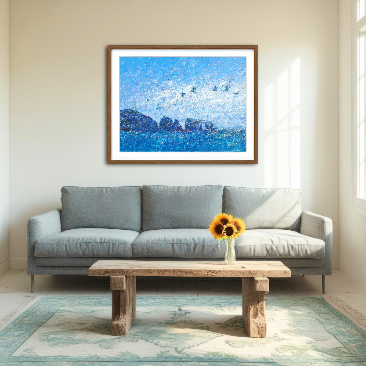 AUTO-MOCKUP ROOM | Island Mist Large Wall Art