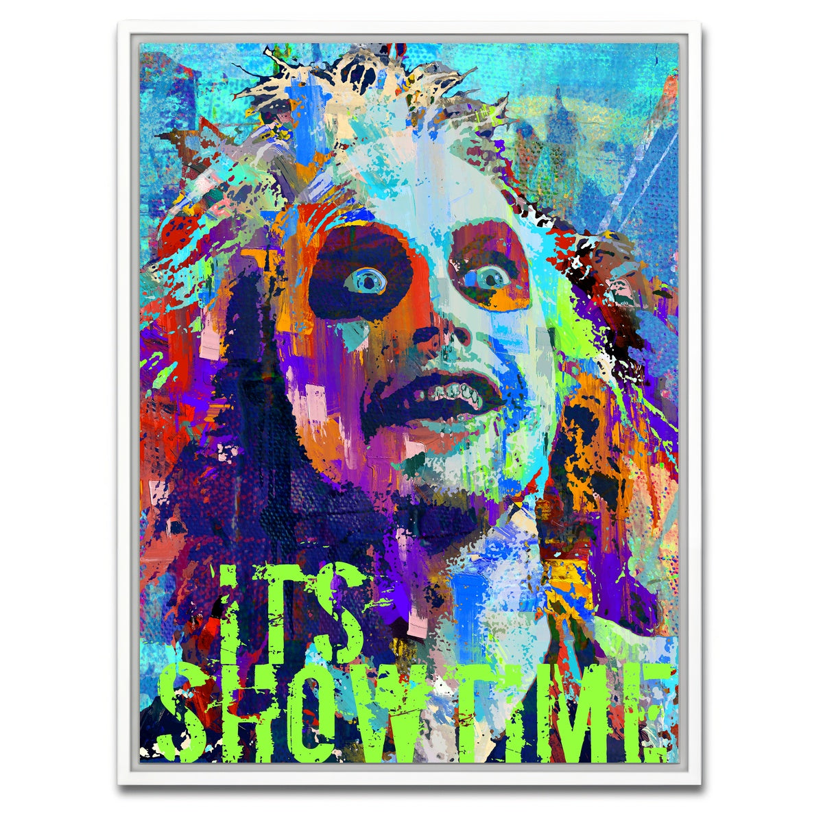 AUTO-MOCKUP WHITE | it's showtime | 1 Piece | White Framed Canvas | group=3x4