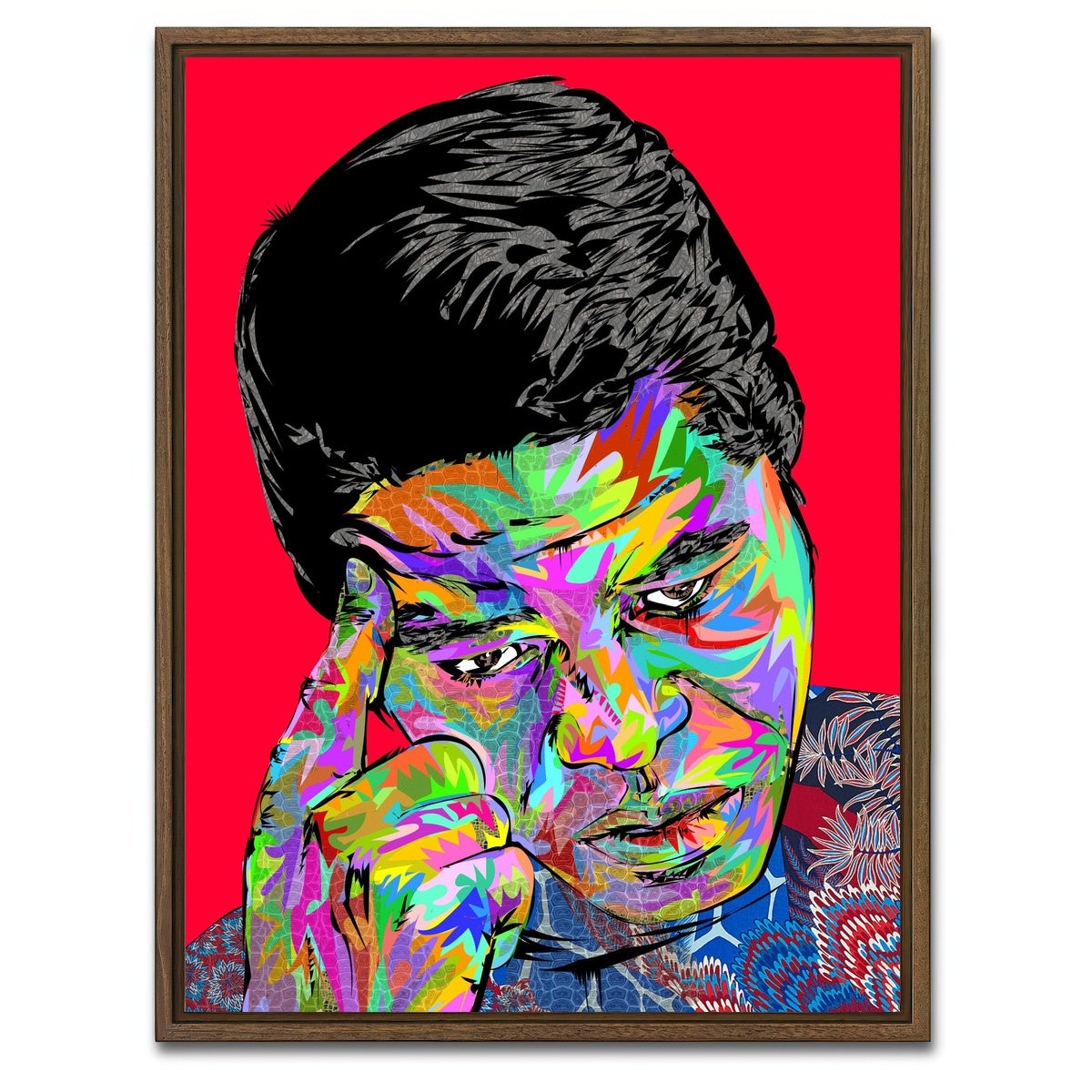 AUTO-MOCKUP WHITE | james brown | 1 Piece | Walnut Framed Canvas | group=3x4