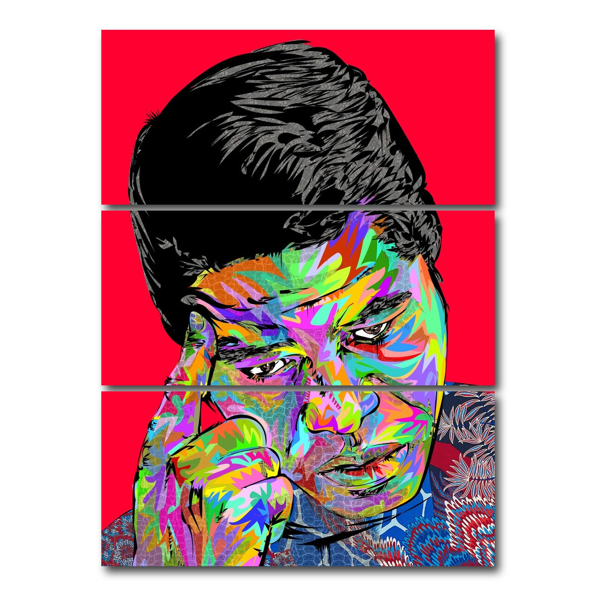 AUTO-MOCKUP WHITE | james brown | 3 Piece | Gallery Wrap Canvas | group=8x18_stacked