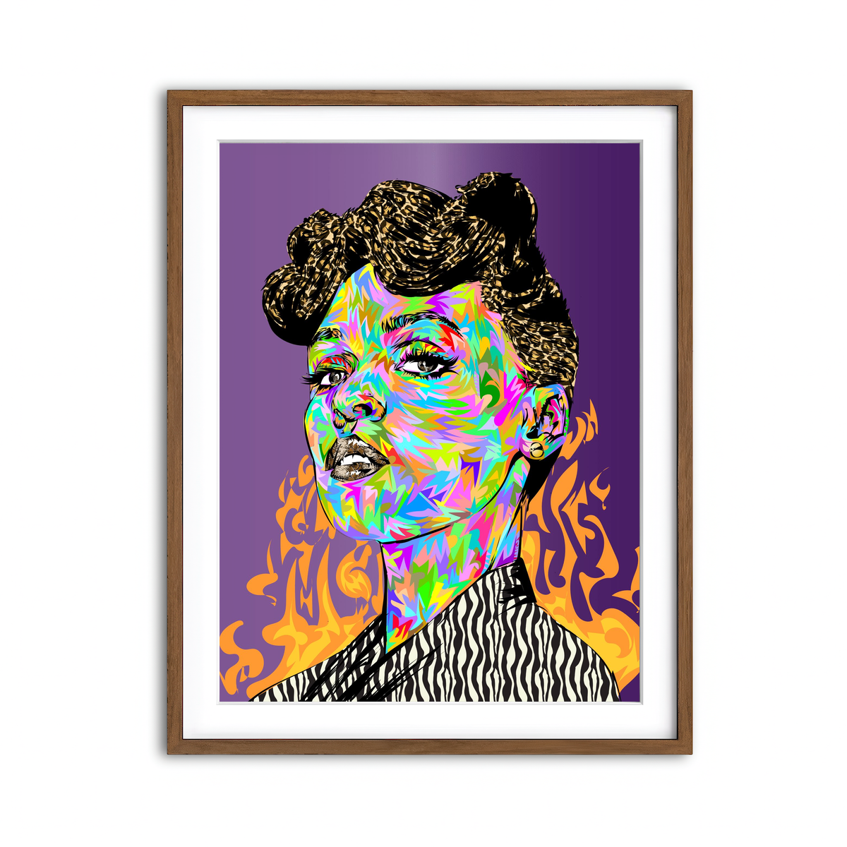 Framed Print 3x4 Walnut