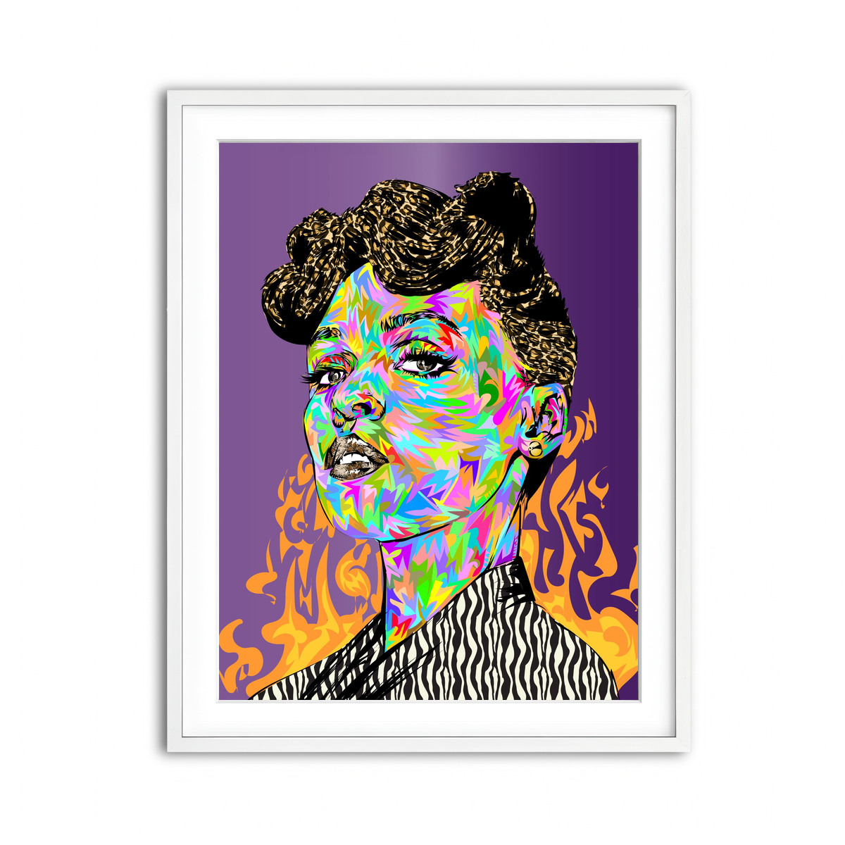 Framed Print 3x4 White