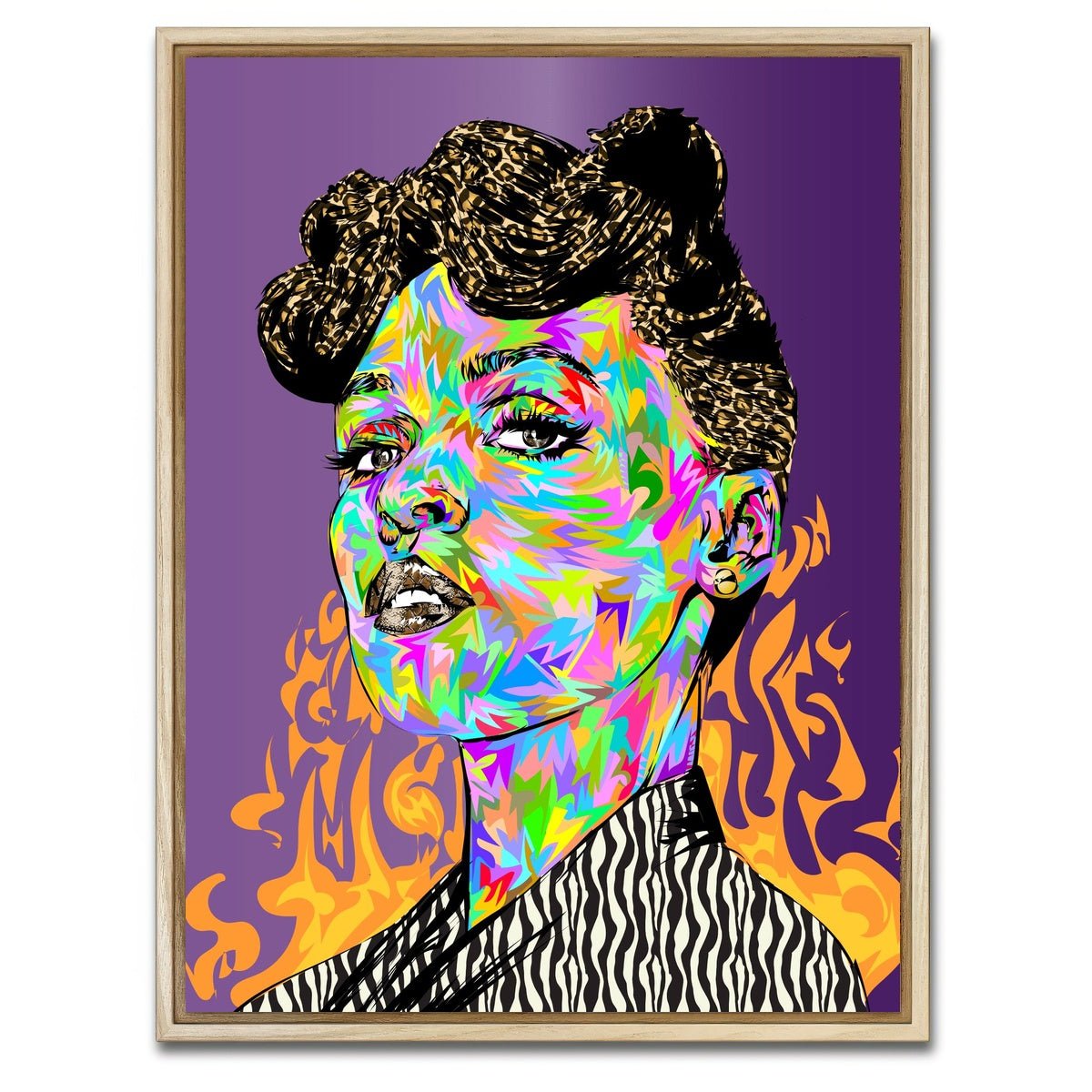 AUTO-MOCKUP WHITE | janelle monae | 1 Piece | Natural Framed Canvas | group=3x4
