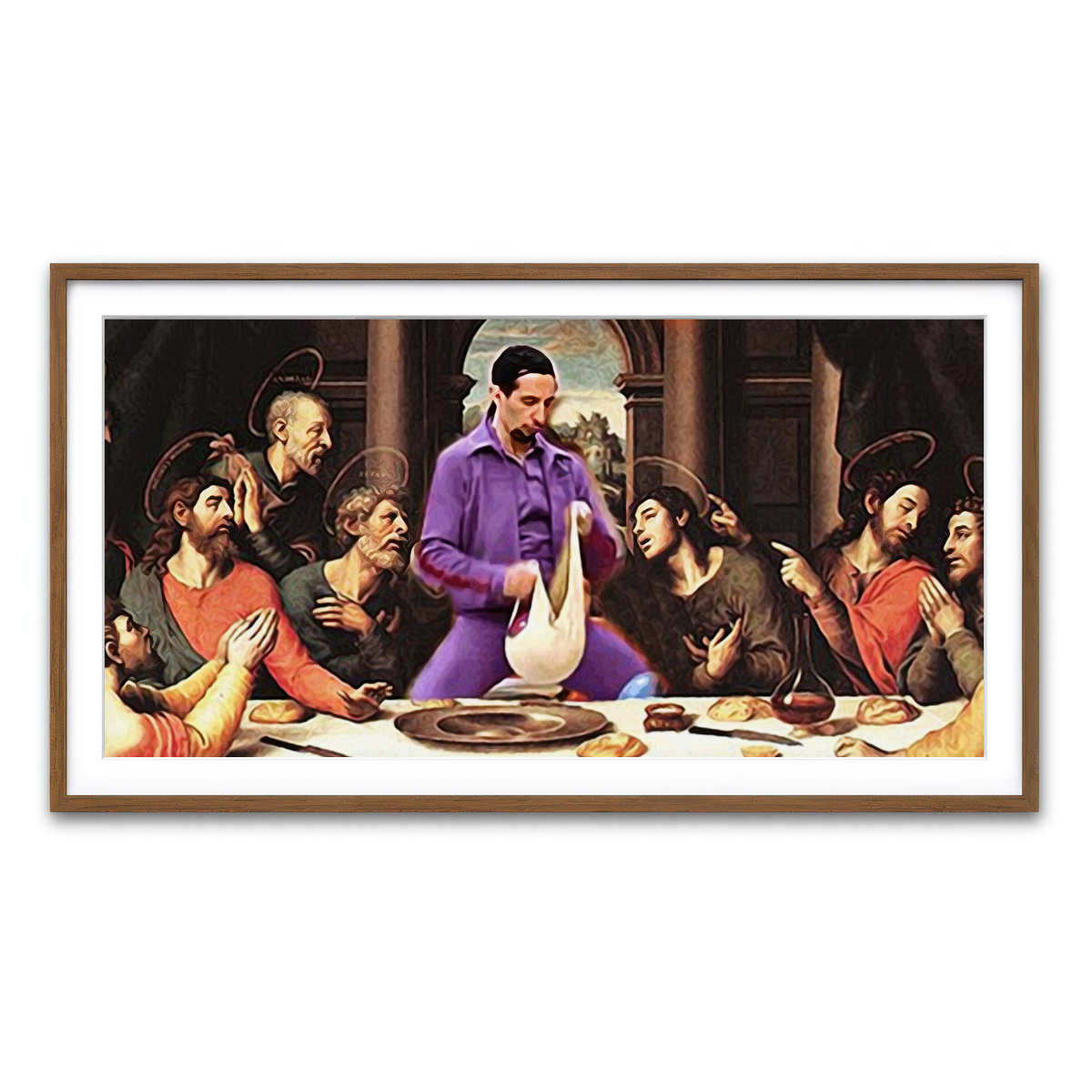 Framed Print 2x1 Walnut