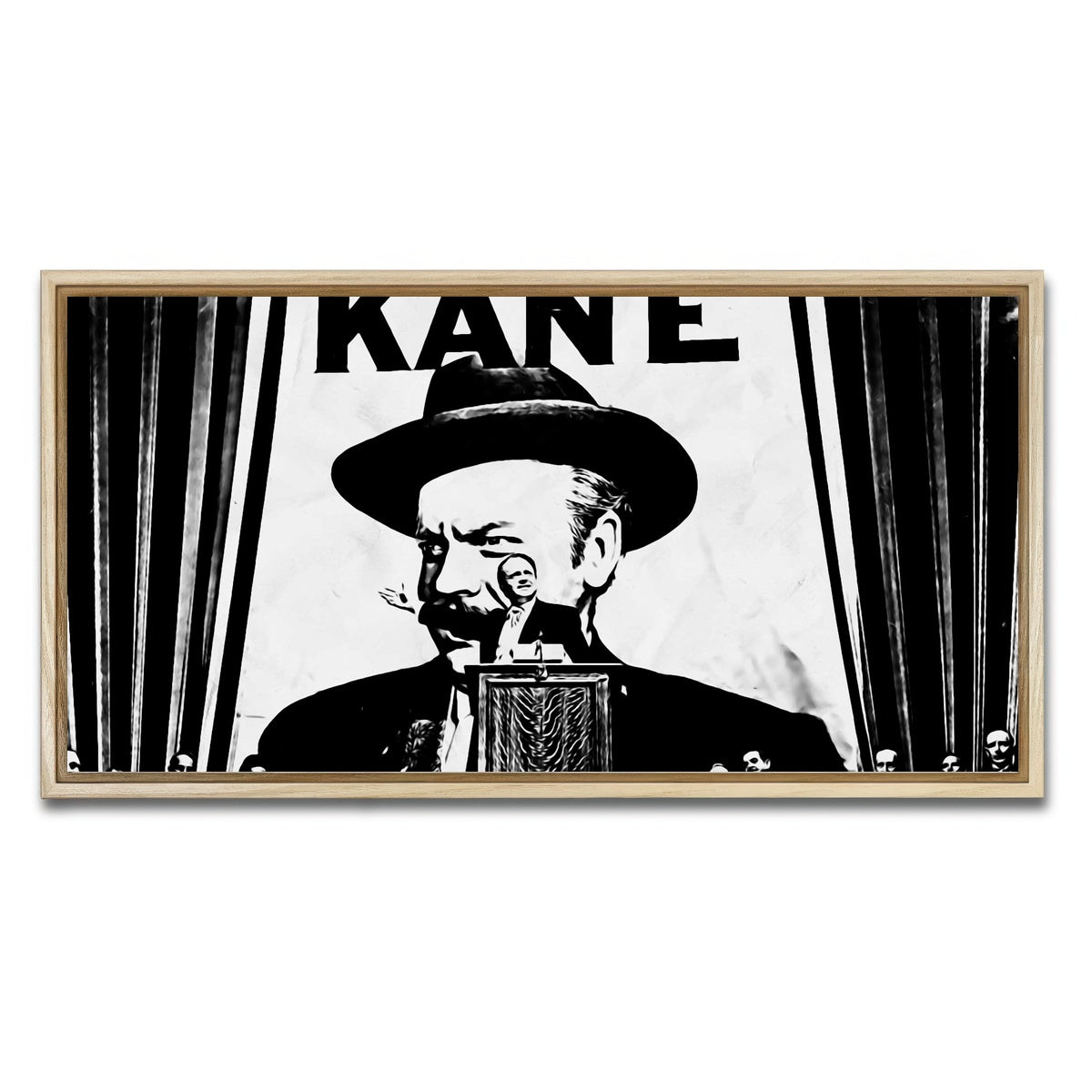 AUTO-MOCKUP WHITE | kane | 1 Piece | Natural Framed Canvas | group=2x1