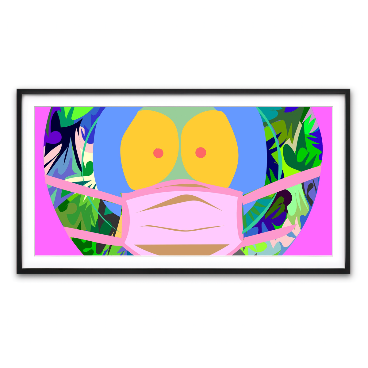 Framed Print 2x1 Black