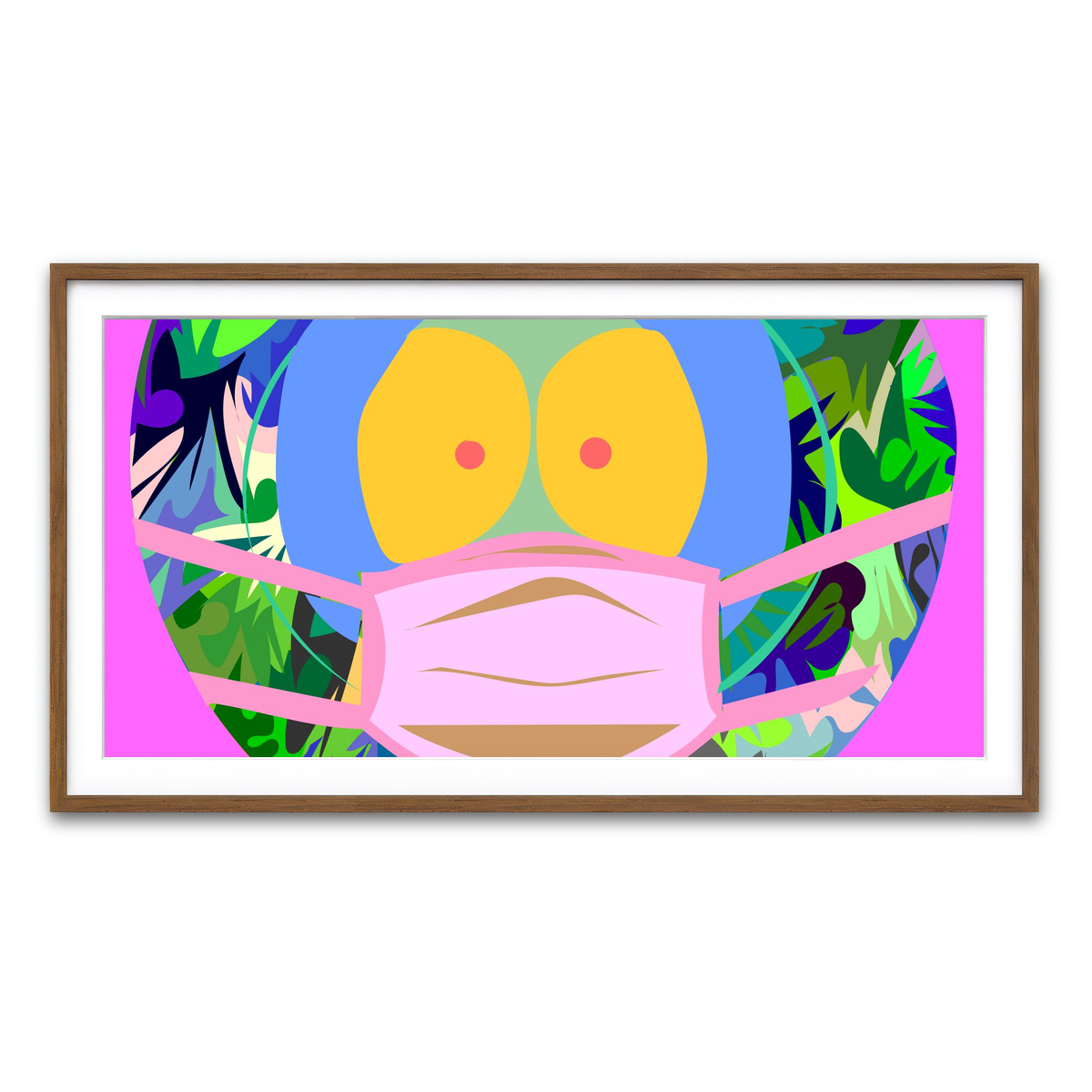 Framed Print 2x1 Walnut