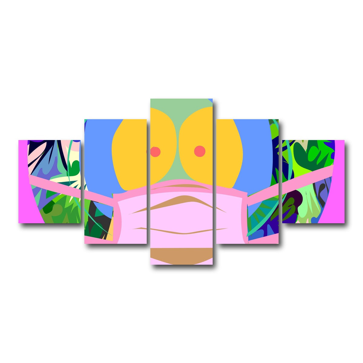 AUTO-MOCKUP WHITE | kenny | 5 Piece | Gallery Wrap Canvas | group=5_short