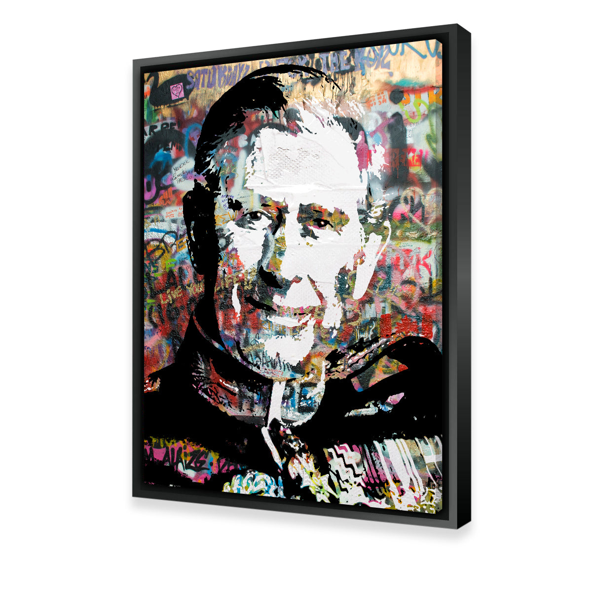 King Charles Graffiti Wall Art