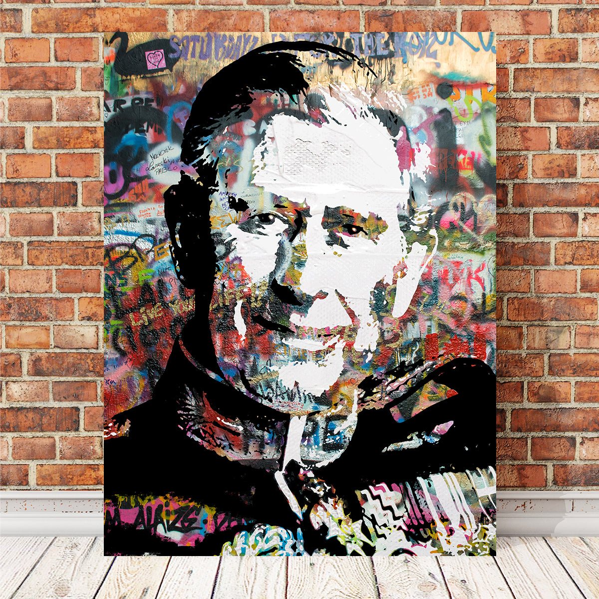 King Charles Graffiti Wall Art
