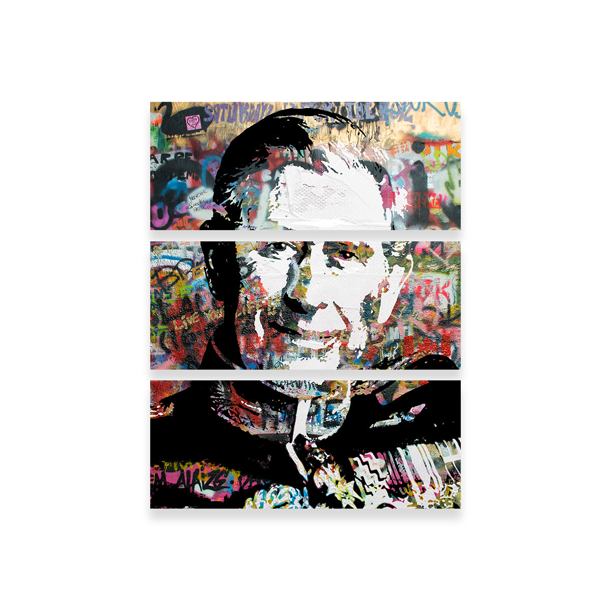 King Charles Graffiti Wall Art
