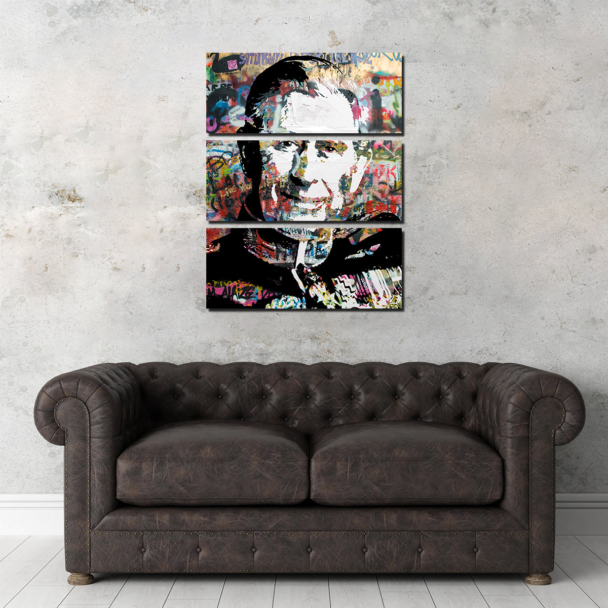 King Charles Graffiti Wall Art