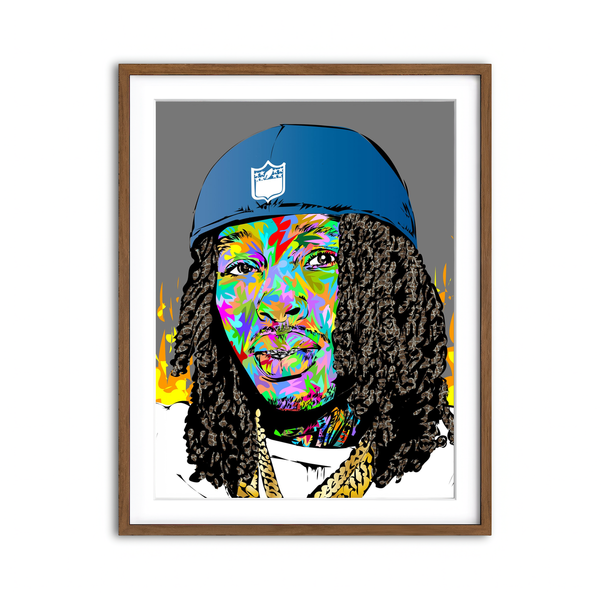 Framed Print 3x4 Walnut