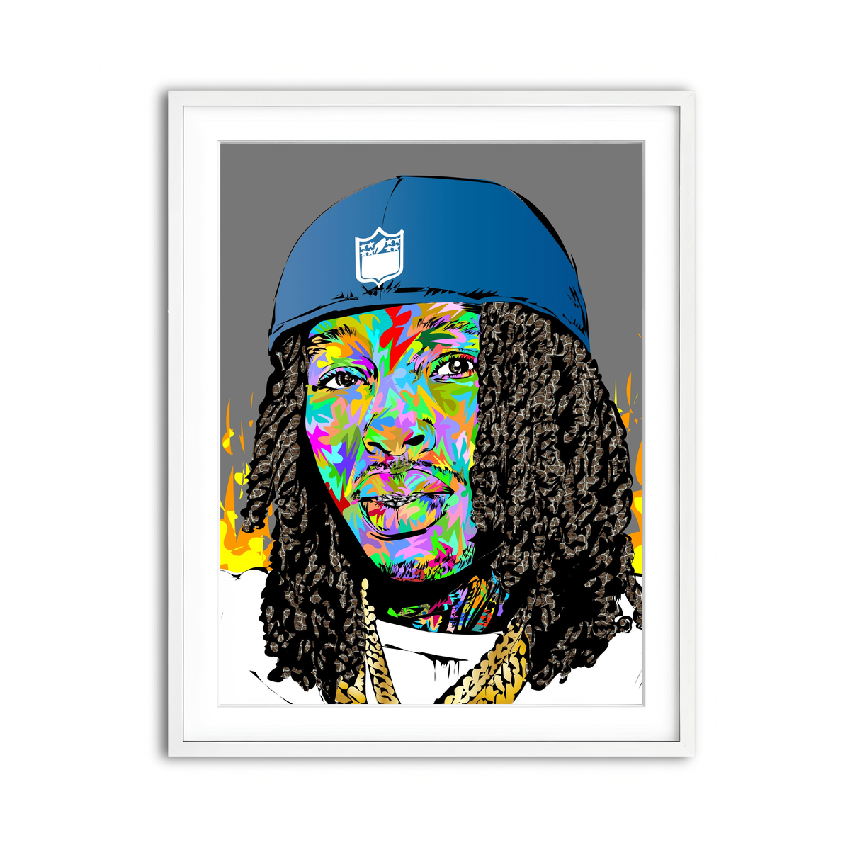 Framed Print 3x4 White