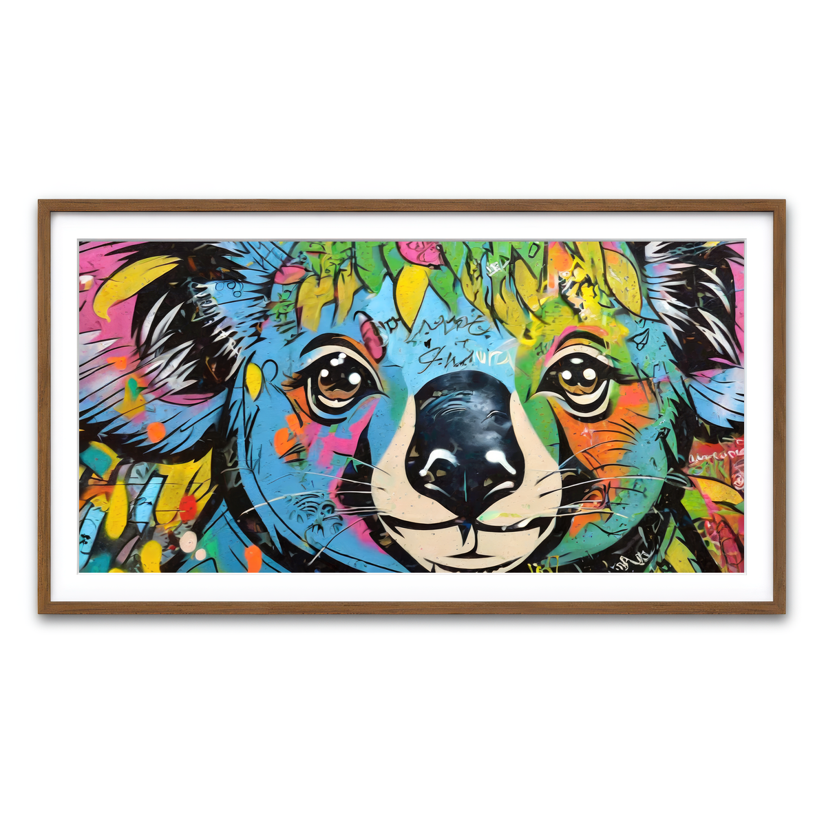 Framed Print 2x1 Walnut