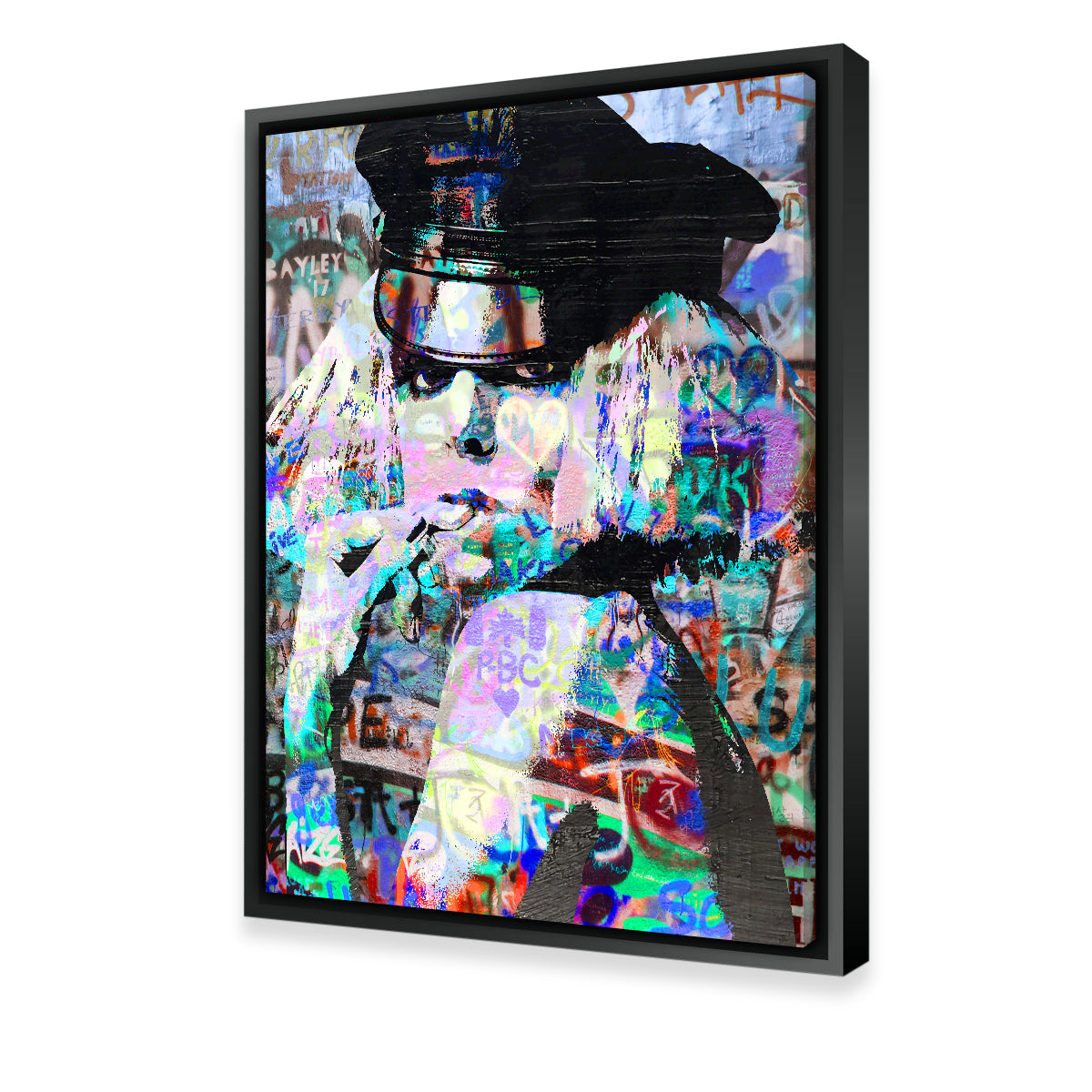 Lady Gaga Heavy Graffiti Wall Art