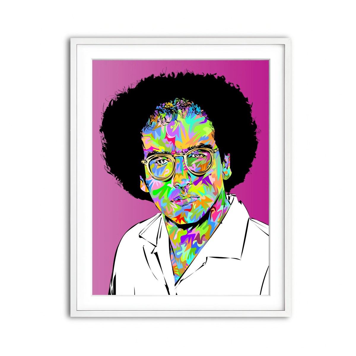 Framed Print 3x4 White