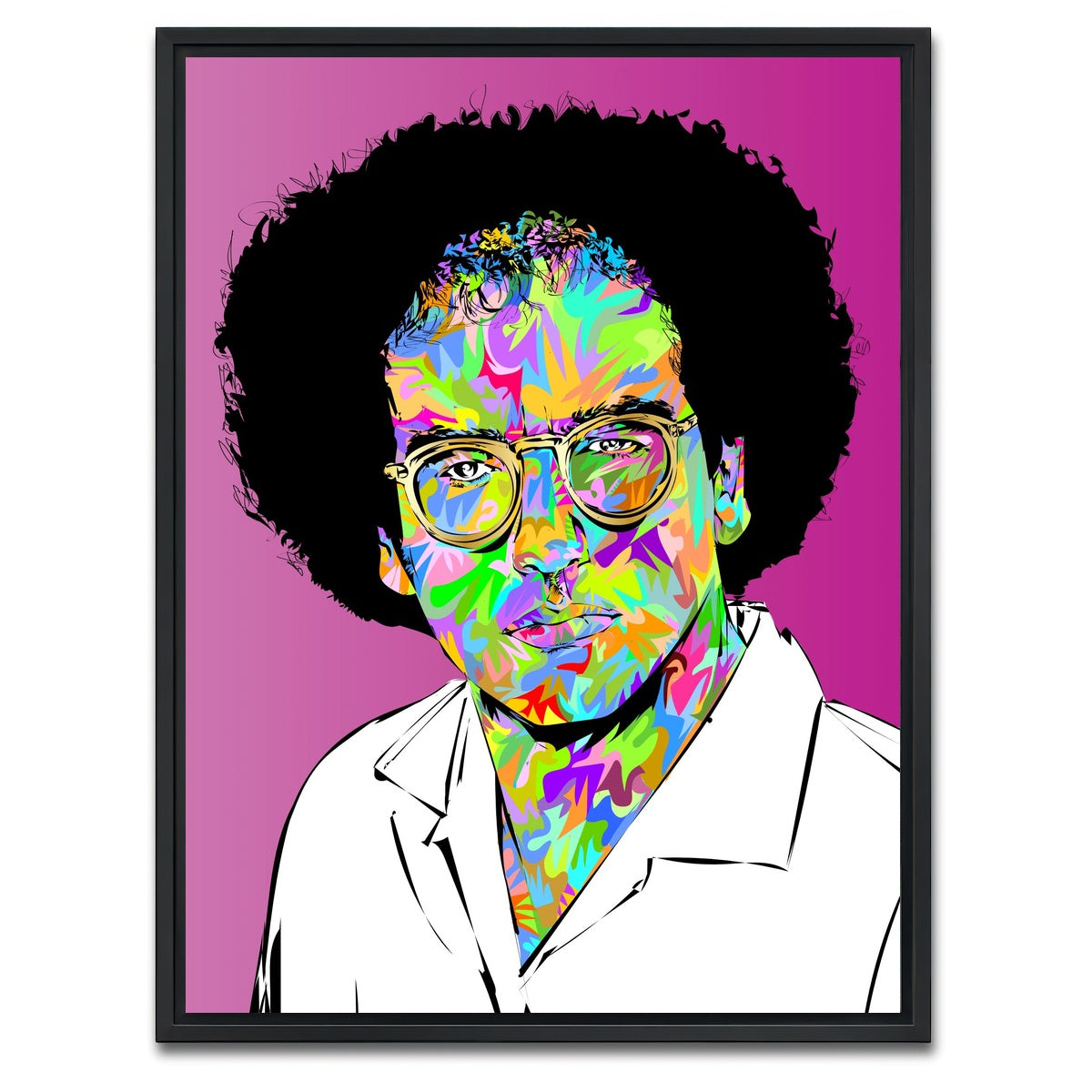 AUTO-MOCKUP WHITE | larry david | 1 Piece | Black Framed Canvas | group=3x4