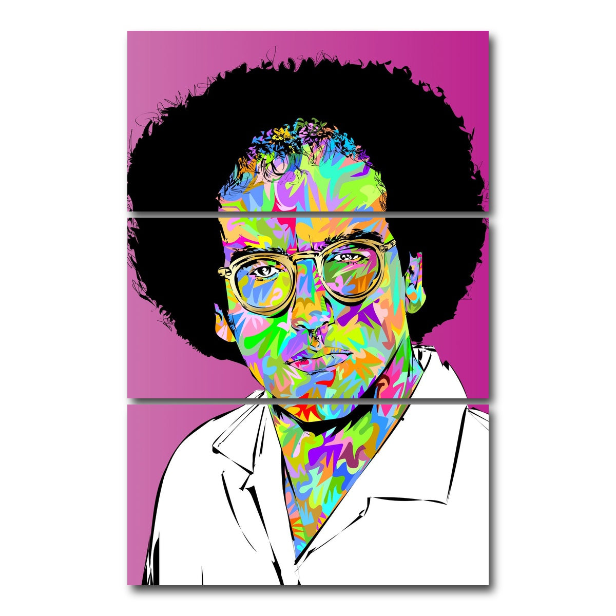 AUTO-MOCKUP WHITE | larry david | 3 Piece | Gallery Wrap Canvas | group=12x24_stacked