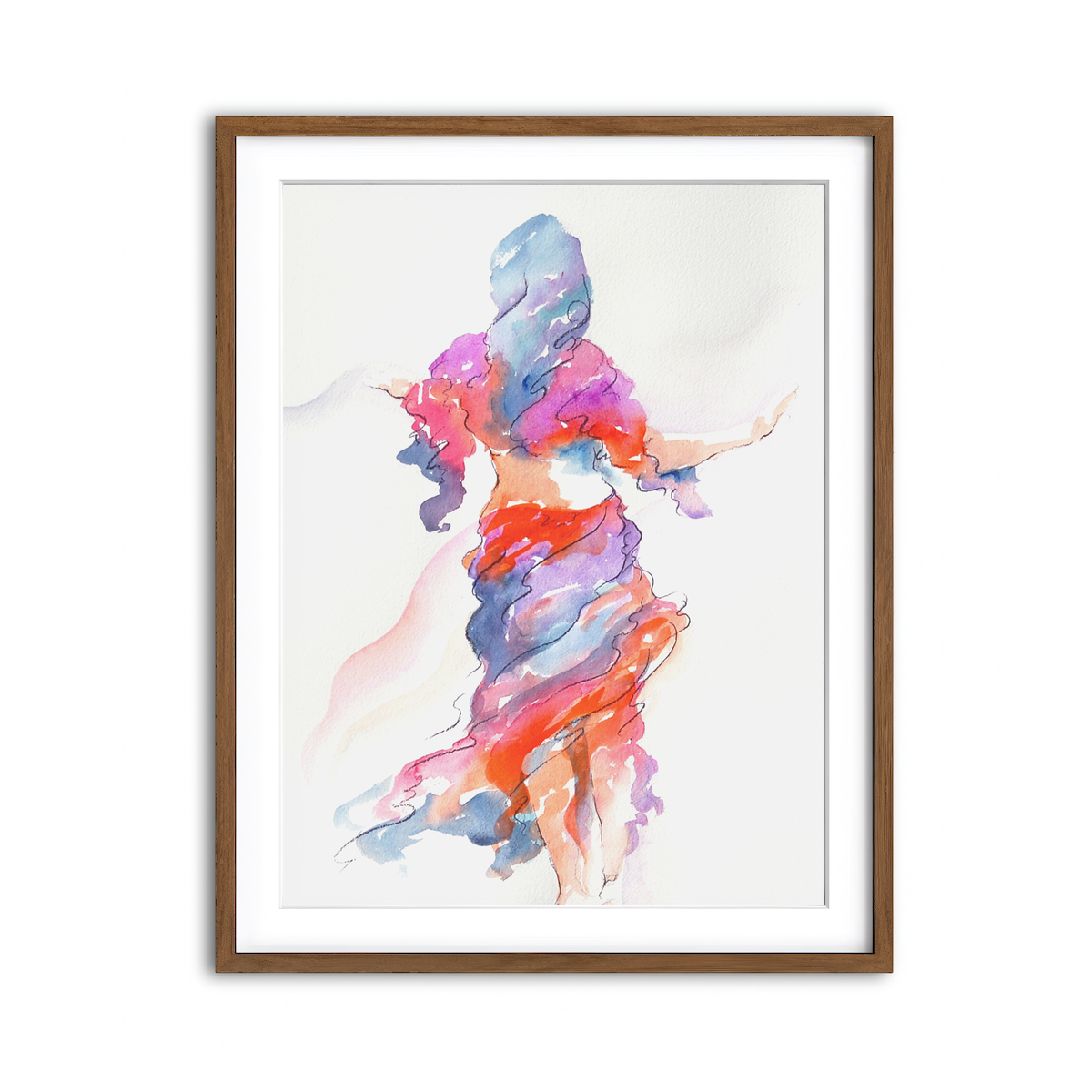 Framed Print 3x4 Walnut