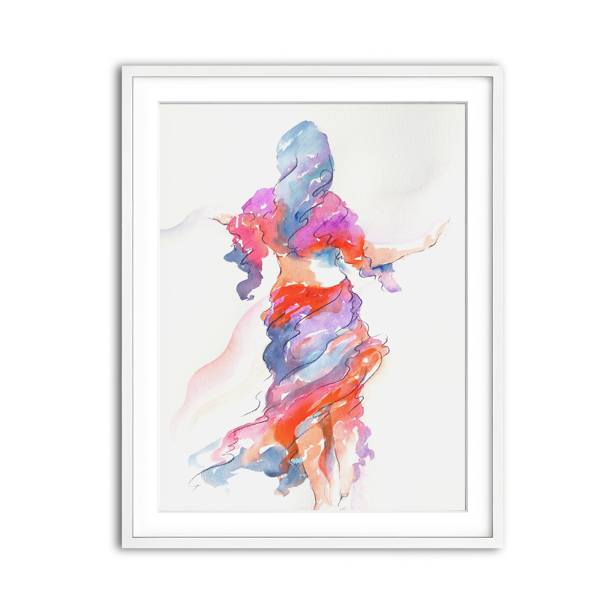 Framed Print 3x4 White