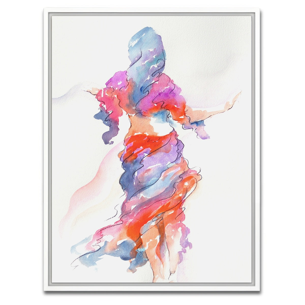 AUTO-MOCKUP WHITE | leisurely drift | 1 Piece | White Framed Canvas | group=3x4