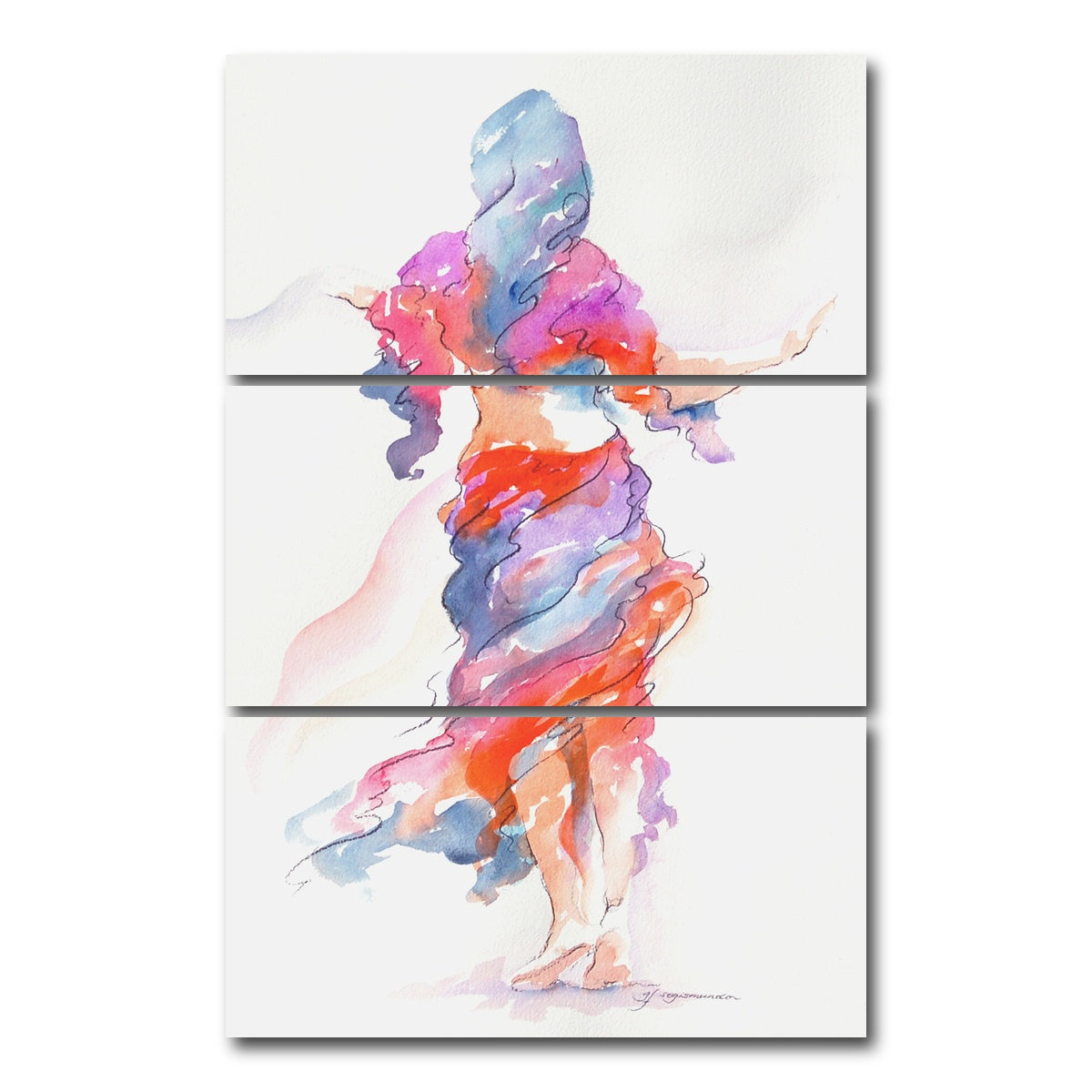 AUTO-MOCKUP WHITE | leisurely drift | 3 Piece | Gallery Wrap Canvas | group=12x24_stacked