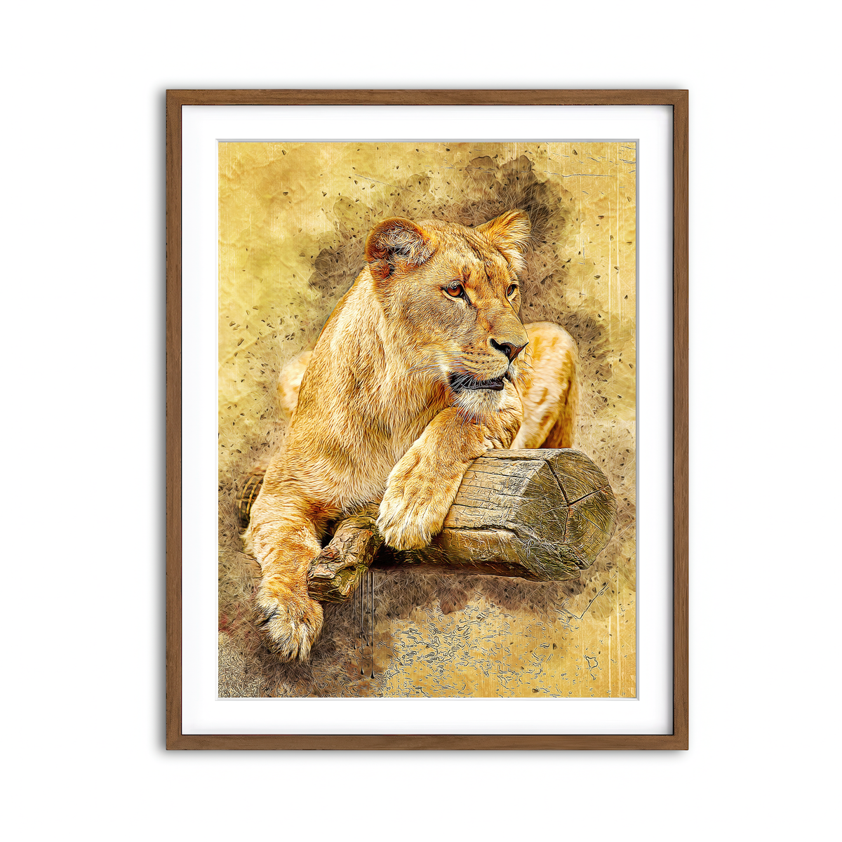 Framed Print 3x4 Walnut