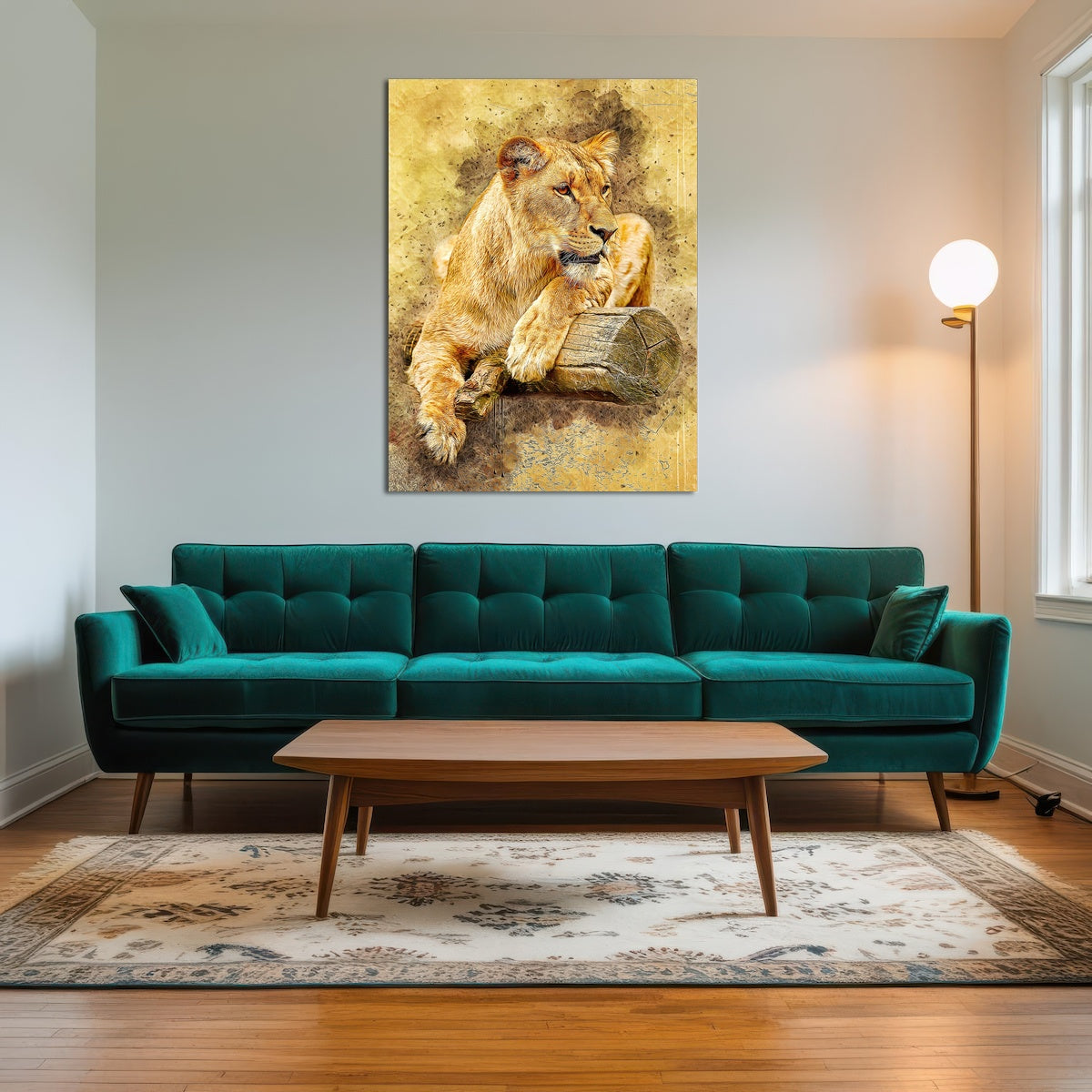 AUTO-MOCKUP ROOM | lioness at rest