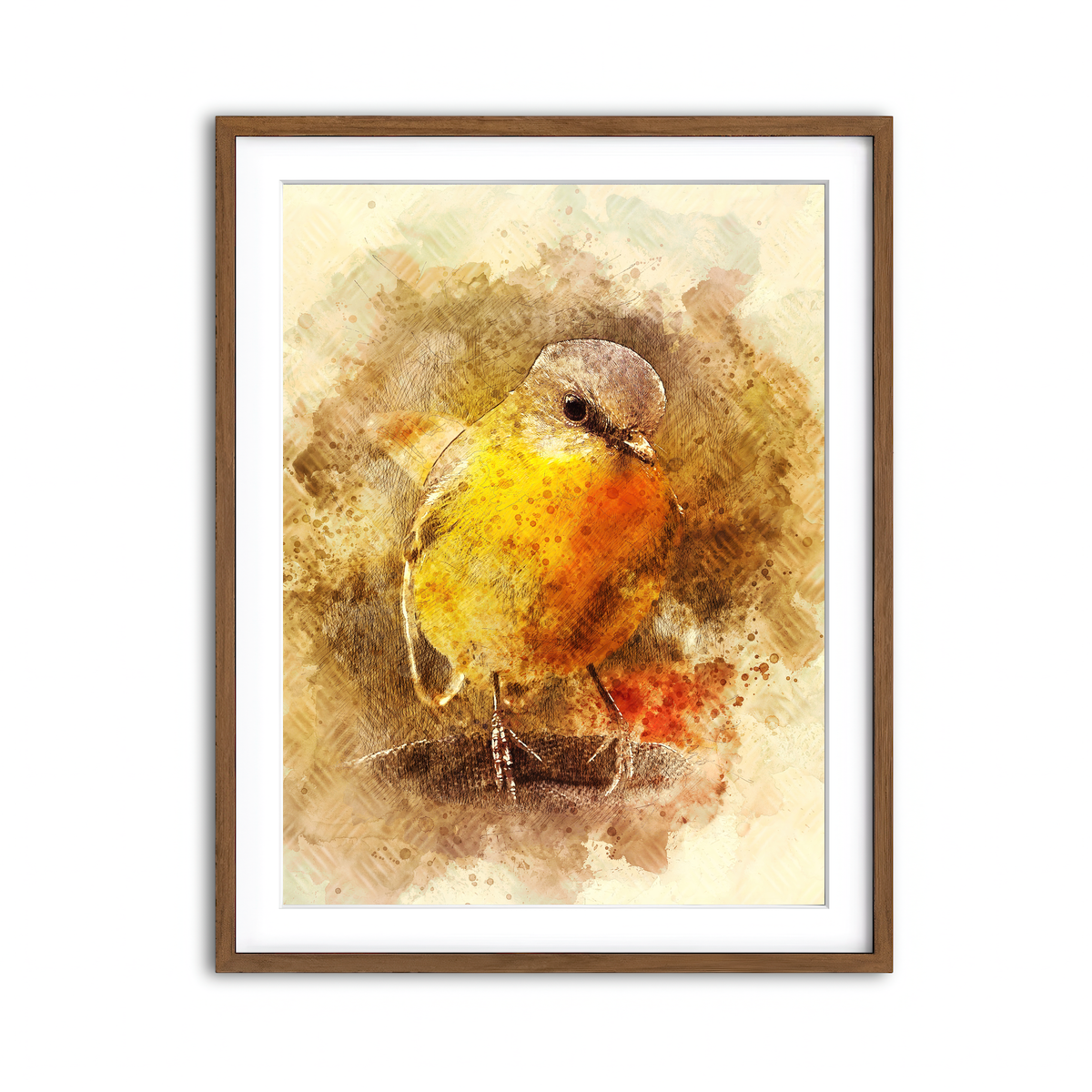 Framed Print 3x4 Walnut