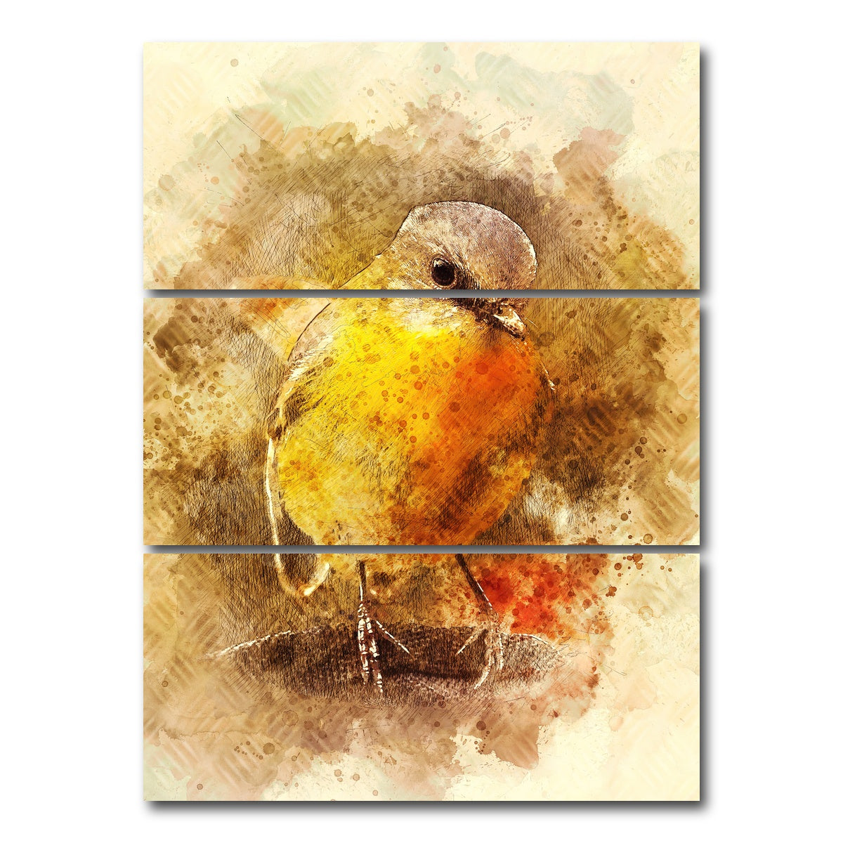 AUTO-MOCKUP WHITE | little bird | 3 Piece | Gallery Wrap Canvas | group=8x18_stacked