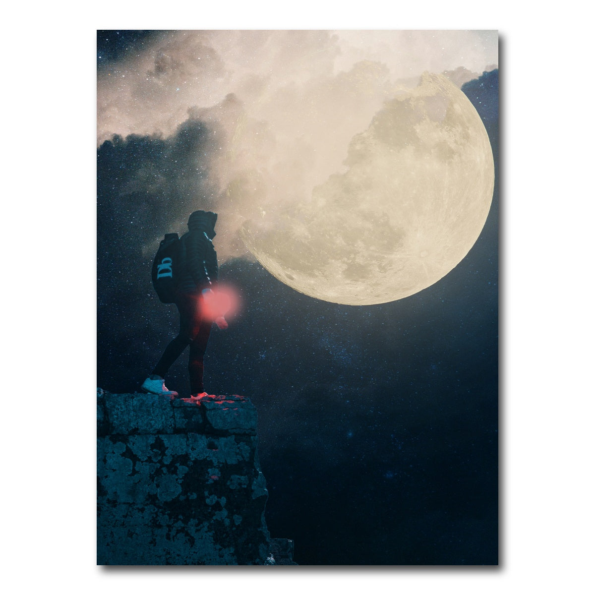 AUTO-MOCKUP WHITE | look at the moon | 1 Piece | Gallery Wrap Canvas | group=3x4