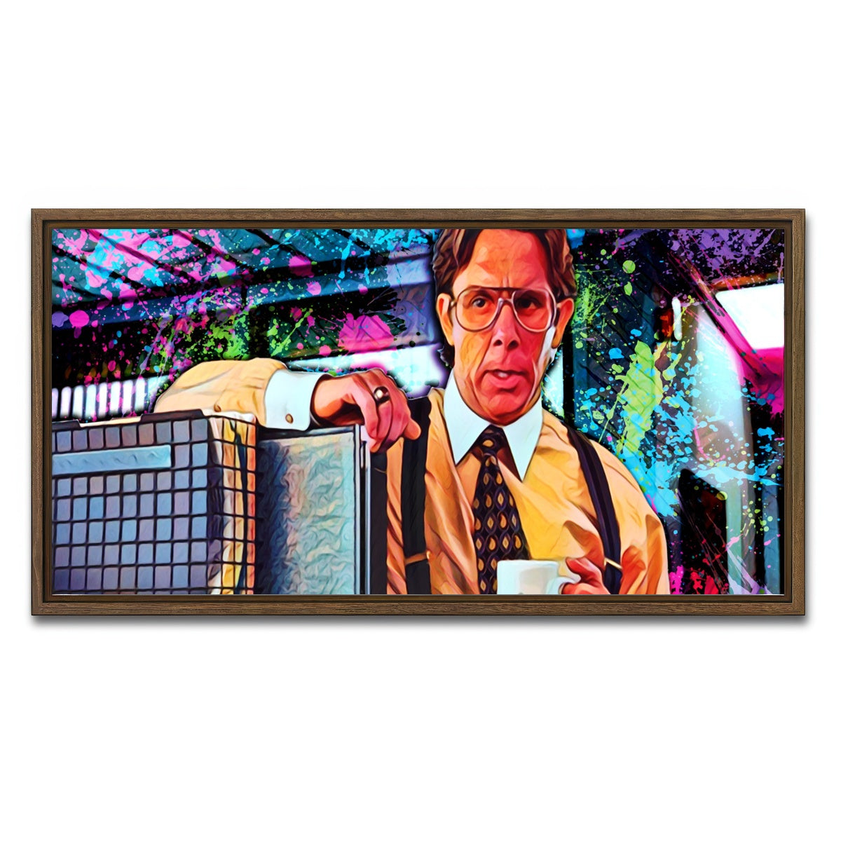 AUTO-MOCKUP WHITE | lumbergh | 1 Piece | Walnut Framed Canvas | group=2x1