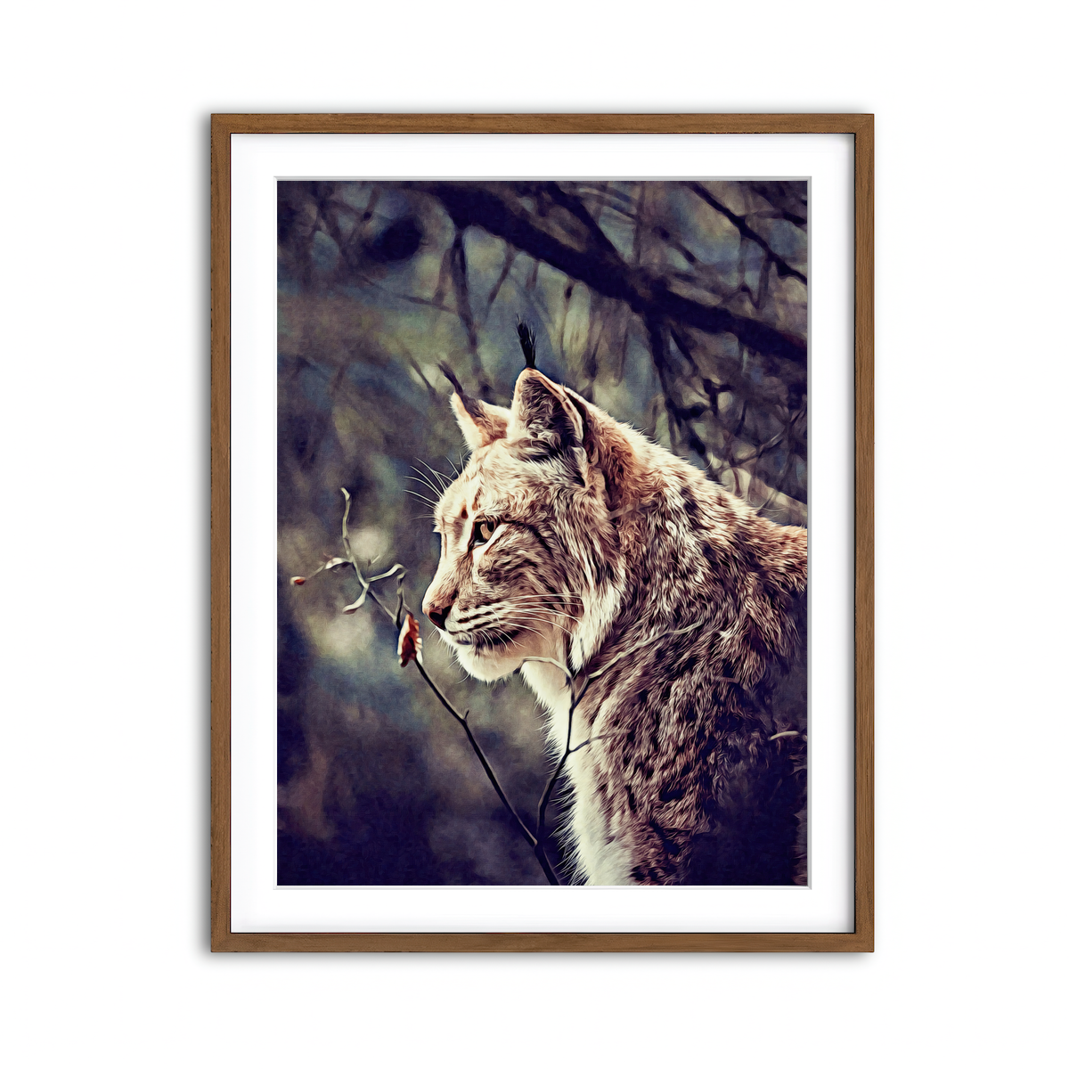 Framed Print 3x4 Walnut