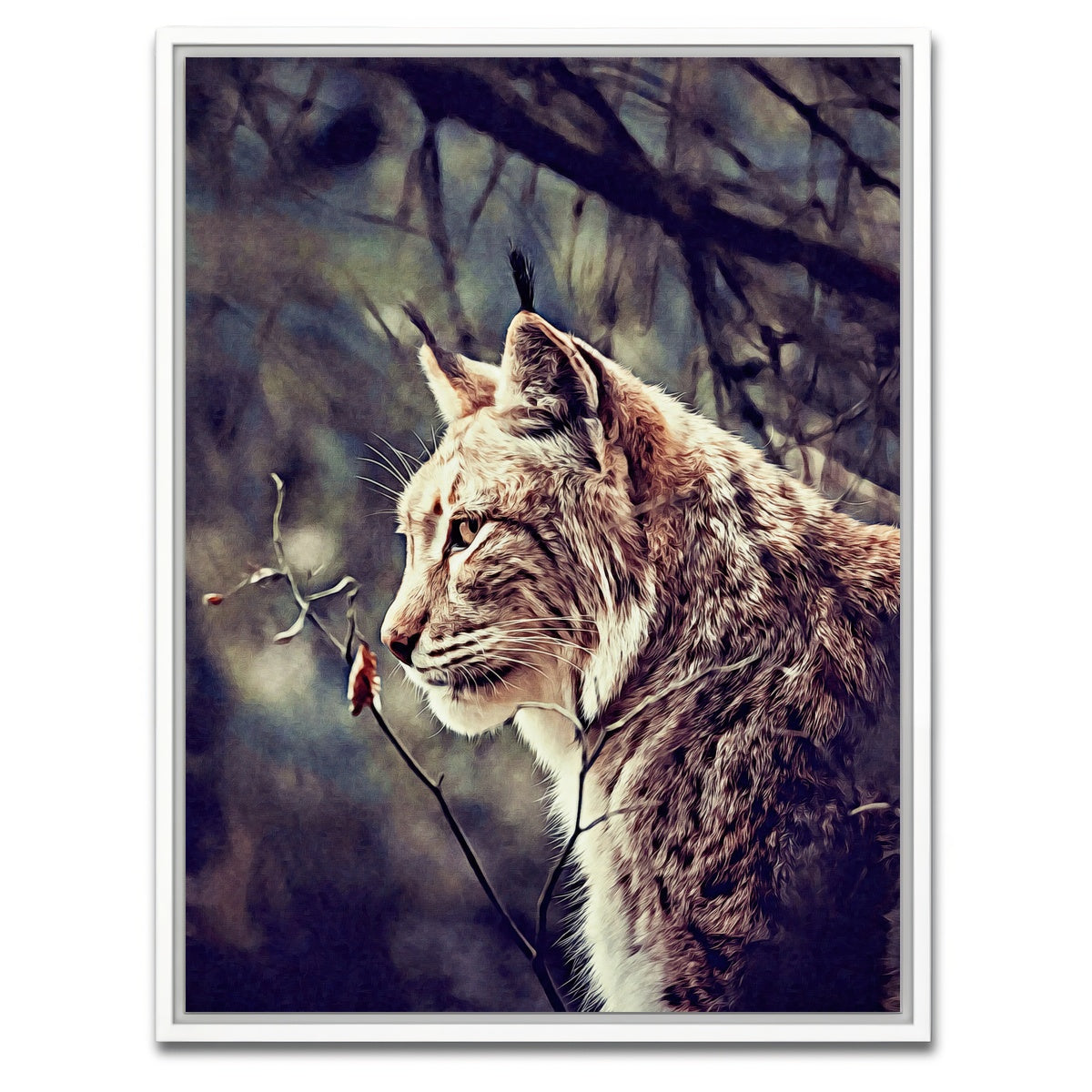AUTO-MOCKUP WHITE | lynx | 1 Piece | White Framed Canvas | group=3x4