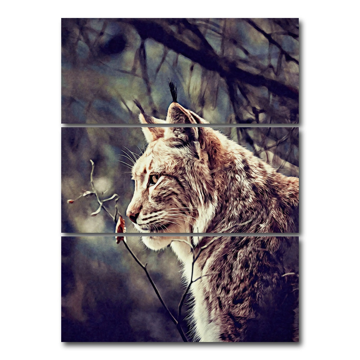 AUTO-MOCKUP WHITE | lynx | 3 Piece | Gallery Wrap Canvas | group=8x18_stacked