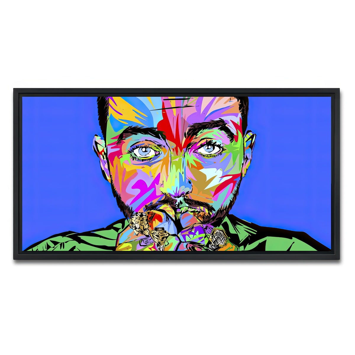 AUTO-MOCKUP WHITE | macmiller blue | 1 Piece | Black Framed Canvas | group=2x1