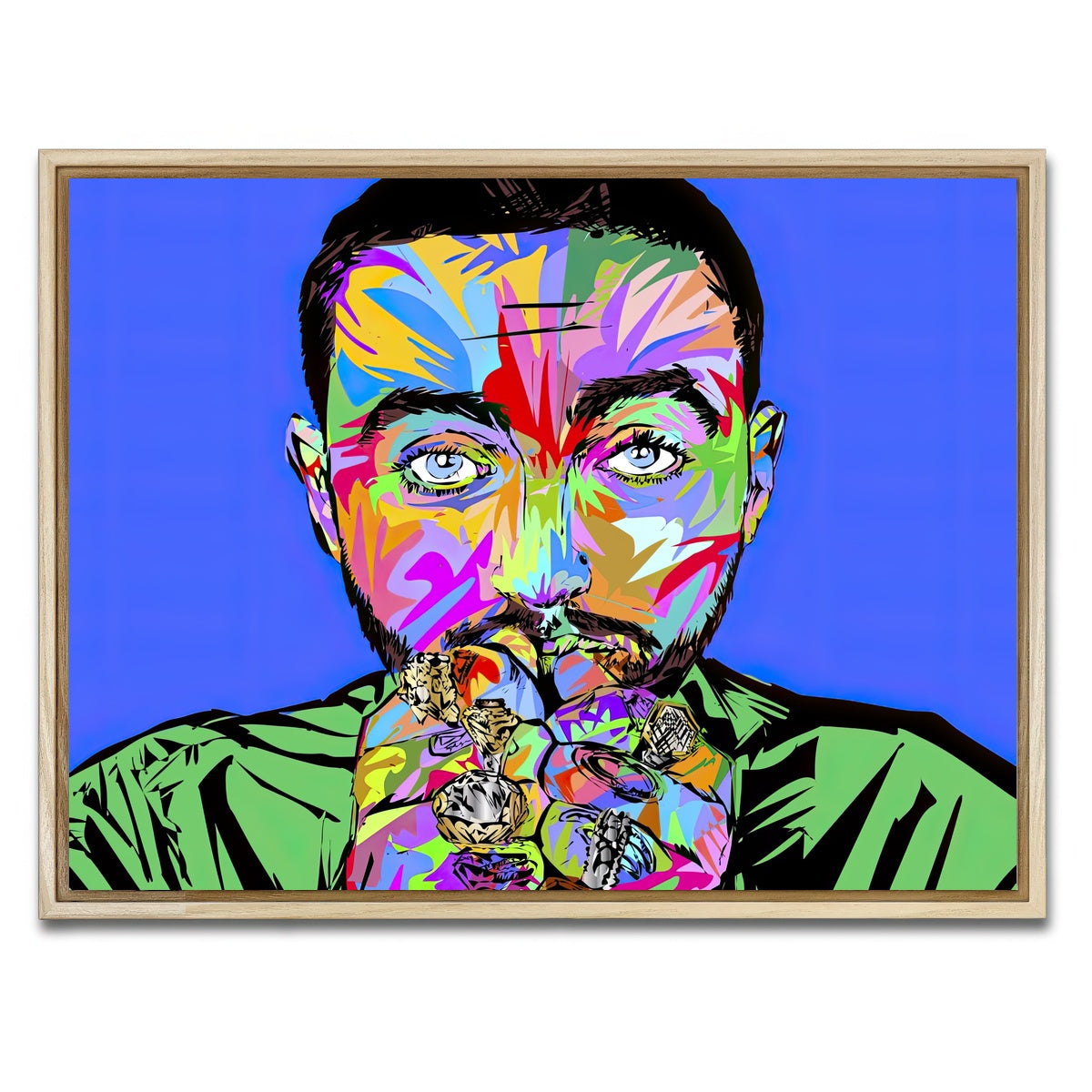 AUTO-MOCKUP WHITE | macmiller blue | 1 Piece | Natural Framed Canvas | group=4x3