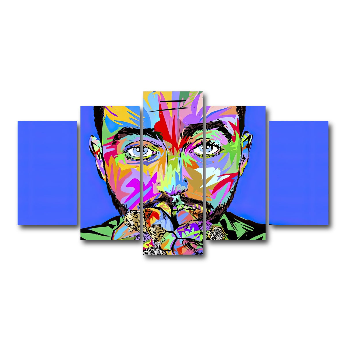 AUTO-MOCKUP WHITE | macmiller blue | 5 Piece | Gallery Wrap Canvas | group=5_normal