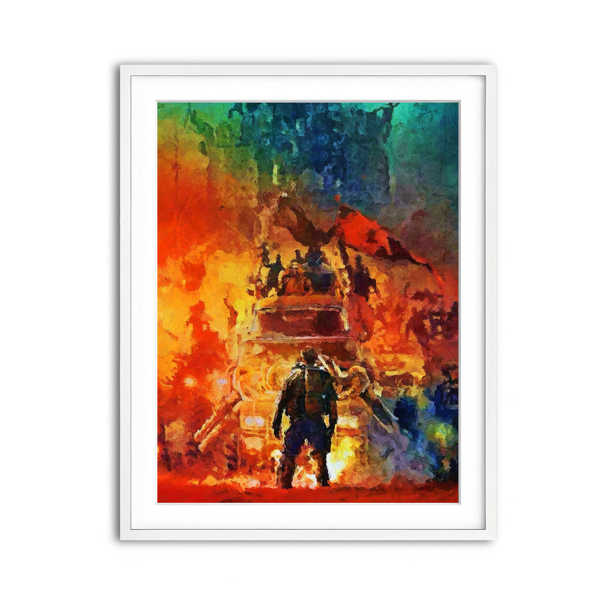 Framed Print 3x4 White