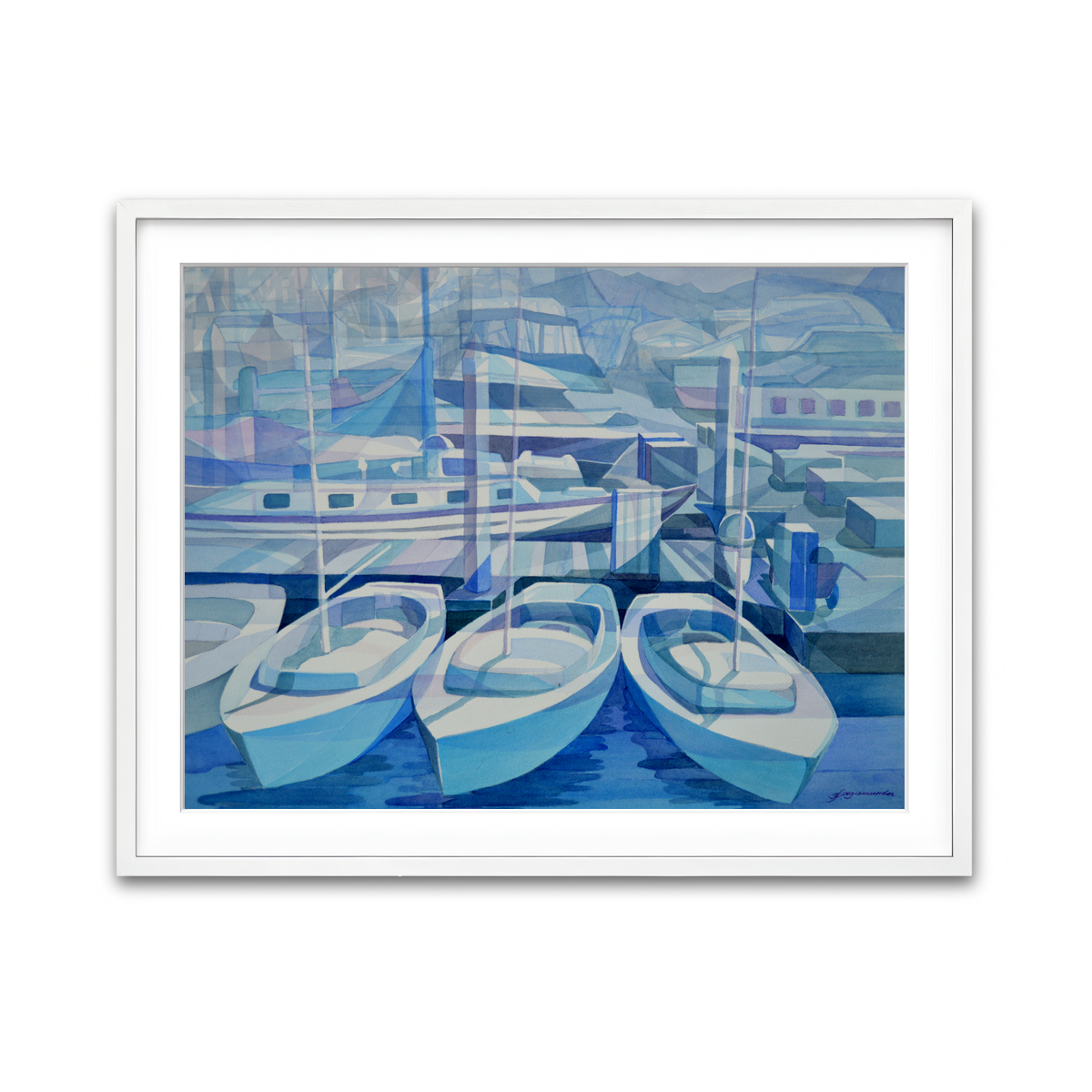 Framed Print 4x3 White
