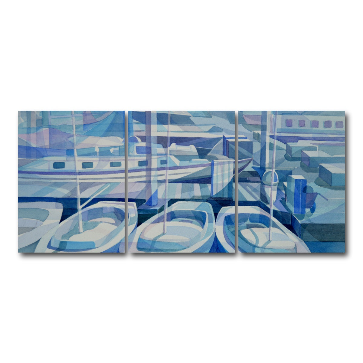 AUTO-MOCKUP WHITE | marina in blue | 3 Piece | Gallery Wrap Canvas | group=18x24