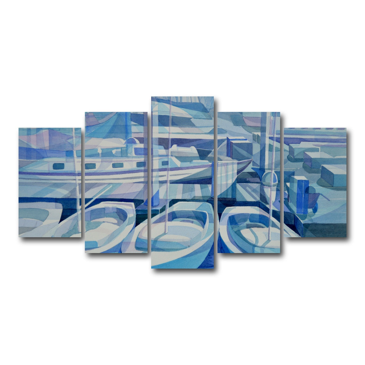 AUTO-MOCKUP WHITE | marina in blue | 5 Piece | Gallery Wrap Canvas | group=5_normal
