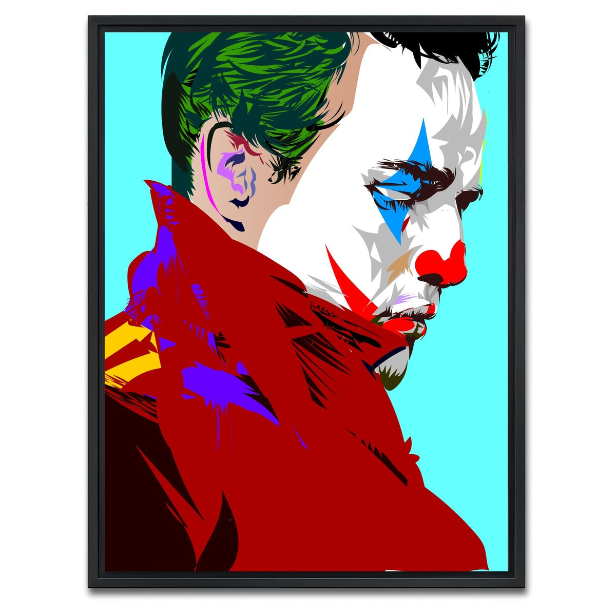 AUTO-MOCKUP WHITE | marlon brando joker | 1 Piece | Black Framed Canvas | group=3x4