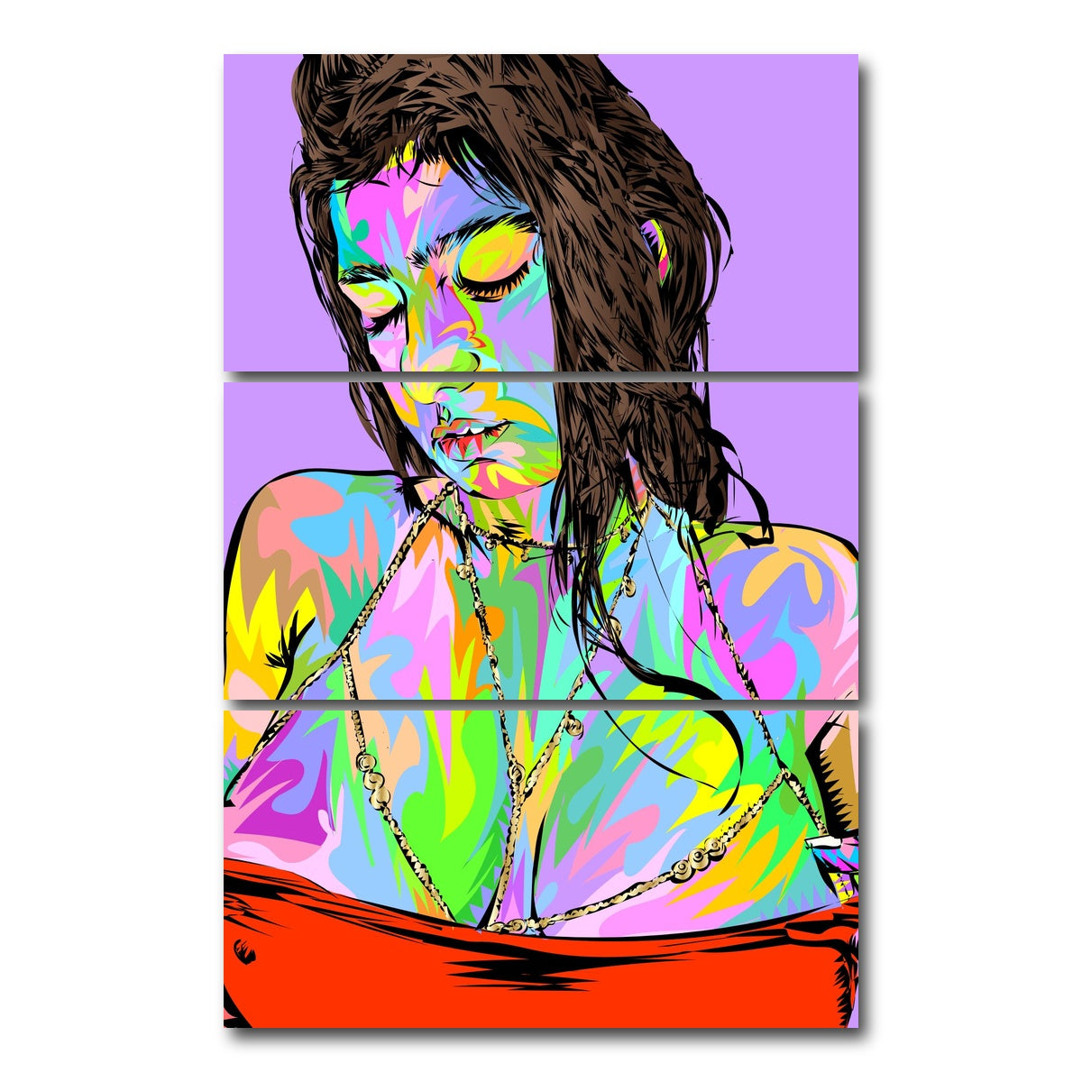 AUTO-MOCKUP WHITE | mia khalifa | 3 Piece | Gallery Wrap Canvas | group=12x24_stacked