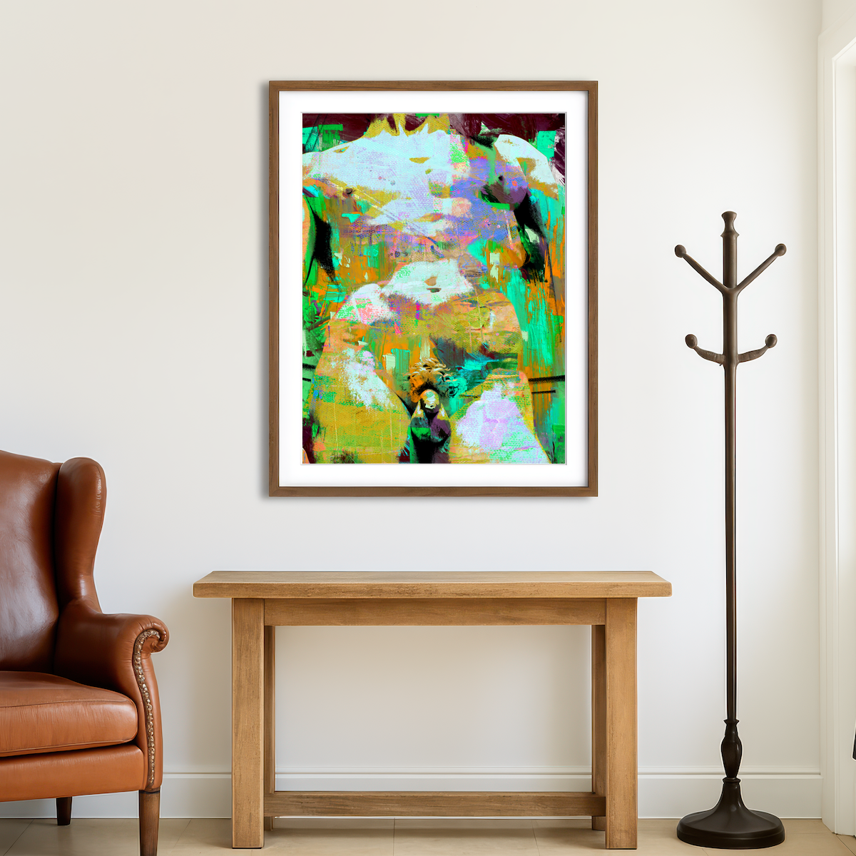 AUTO-MOCKUP ROOM | Michelangelo David Torso Wall Art