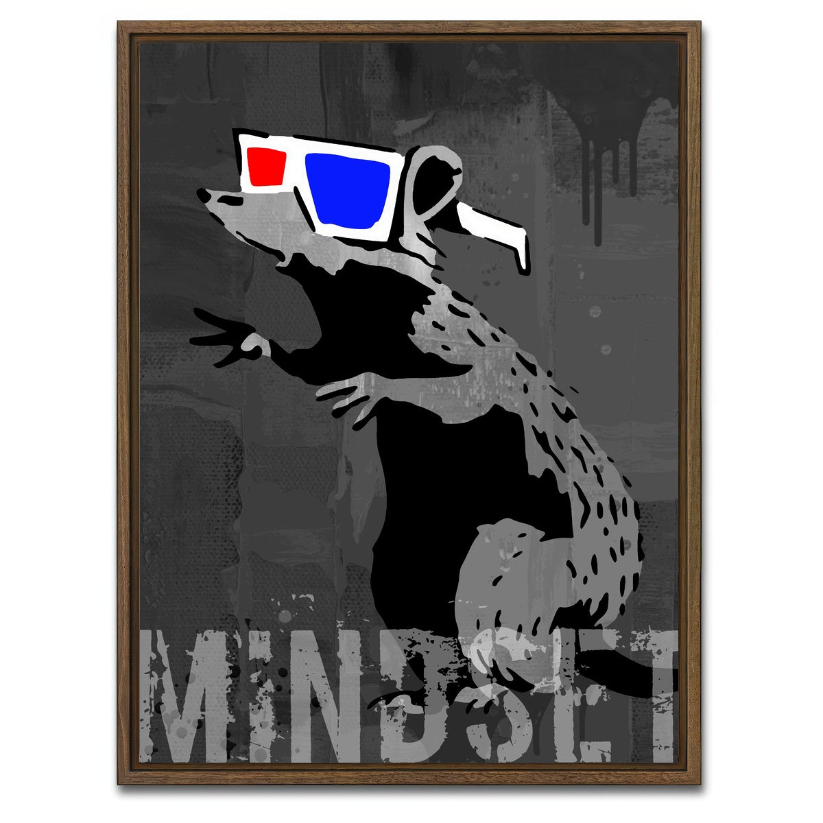 AUTO-MOCKUP WHITE | mindset | 1 Piece | Walnut Framed Canvas | group=3x4