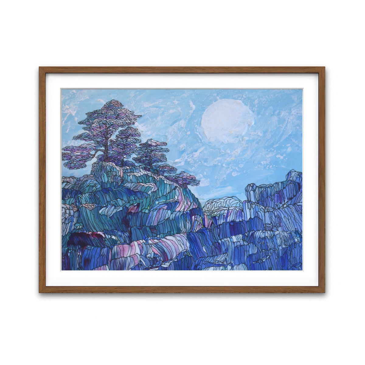 Framed Print 4x3 Walnut